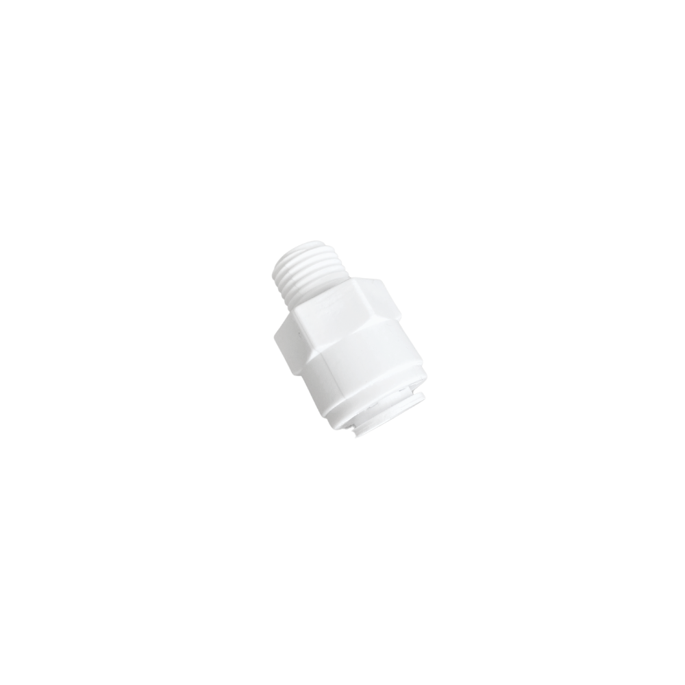 Quick-connect plastic male threaded NPT 1/4" Connector – hose 3/8”